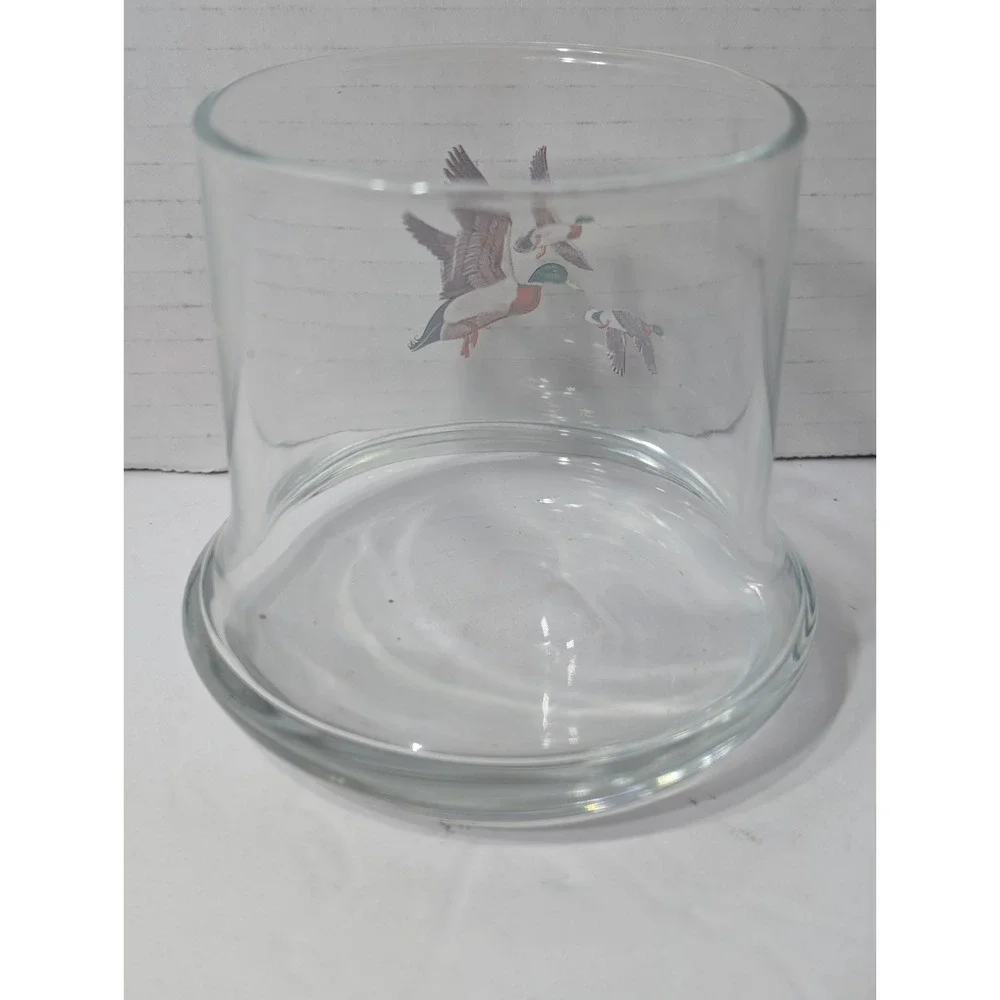 VTG Low Ball Glasses Chesapeake Mallard Duck 8oz  Avon